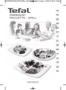 Manual Tefal RE300112 Pierrade Grelhador raclette