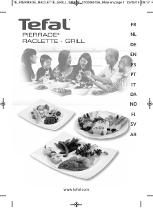 Manual de uso Tefal RE458812CH Pierrade Raclette grill
