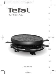 Käyttöohje Tefal RE161012 Cristal Raclette-grilli