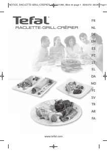 Manual Tefal RE138512 Grelhador raclette