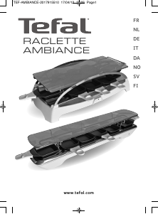 Brugsanvisning Tefal RE521116 Ambiance Raclette grill