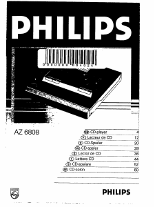Mode d’emploi Philips AZ6808 Lecteur CD portable