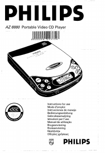Mode d’emploi Philips AZ6880 Lecteur CD portable