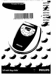 Mode d’emploi Philips AZ7779 Lecteur CD portable