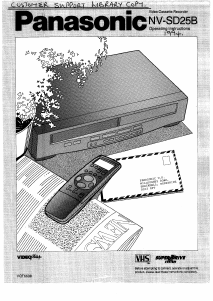 Manual Panasonic NV-SD25B Video recorder