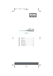 Руководство Melissa 646-035 Электрический нож