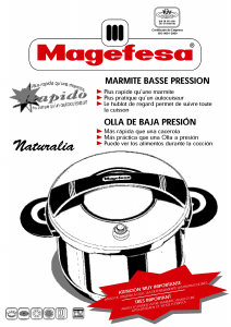 Manual de uso Magefesa Naturalia Olla a presión