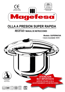 Manual de uso Magefesa Supernova Olla a presión