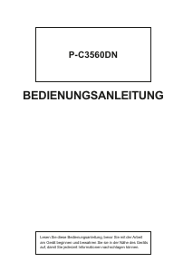 Bedienungsanleitung Triumph-Adler P-C3560DN Drucker