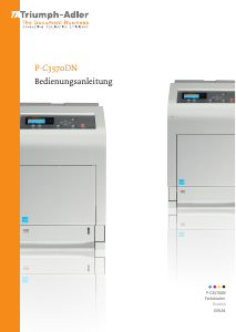 Bedienungsanleitung Triumph-Adler P-C3570DN Drucker