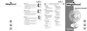 Manual de uso Magefesa MGF-2386 Aliseo Ventilador