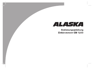 Manual Alaska EM 1200 Electric Knife