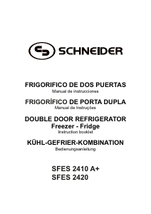 Manual de uso Schneider SFES 2410 Frigorífico combinado