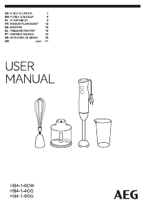 Manual AEG HB4-1-6GG Hand Blender