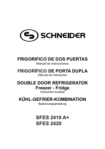 Handleiding Schneider SFES 2420 Koel-vries combinatie