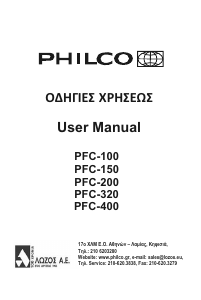 Manual Philco PFC 320 Freezer