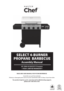 Handleiding MasterChef G43257 Barbecue