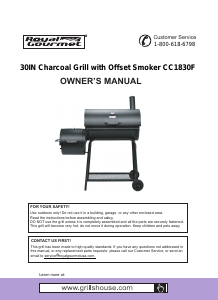 Handleiding Royal Gourmet CC1830FF Barbecue