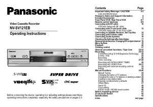 Handleiding Panasonic NV-SV121EB Videorecorder