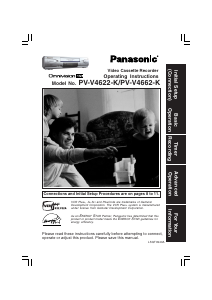 Mode d’emploi Panasonic PV-V4662K Magnétoscope