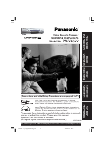 Manual Panasonic PV-V4622 Video recorder
