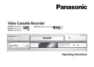 Handleiding Panasonic NV-SV120EC Videorecorder