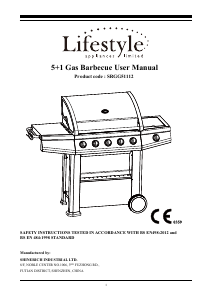 Bruksanvisning Lifestyle SRGG51112 Utegrill