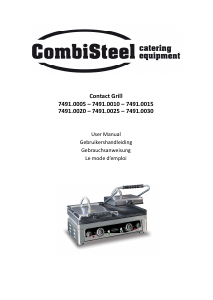 Manual CombiSteel 7491.0015 Contact Grill