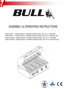 Handleiding Bull 87049 Lonestar Select 4 Barbecue