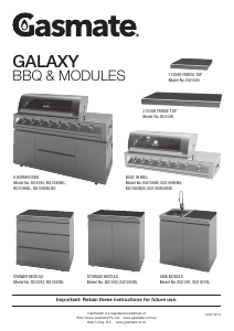 Manual Gasmate BQ1090B Galaxy Barbecue