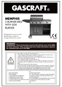 Handleiding Gascraft Memphis Barbecue