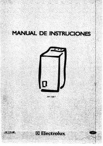 Manual de uso Electrolux EW1100T Lavadora