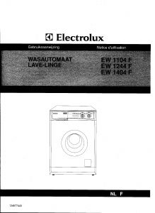 Handleiding Electrolux EW1104F Wasmachine