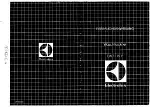 Bedienungsanleitung Electrolux EW1115Y Waschtrockner