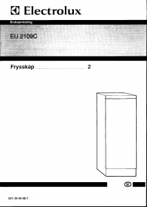 Bruksanvisning Electrolux EU2109C Frys