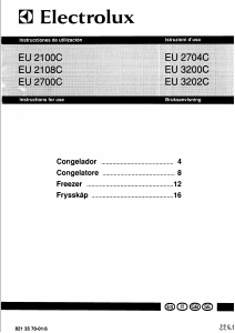 Manuale Electrolux EU2704C Congelatore