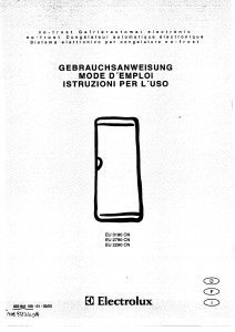 Manuale Electrolux EU2790CN Congelatore