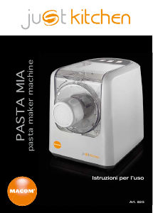 Manuale Macom Just Kitchen 825 Pasta Mia Macchina per pasta