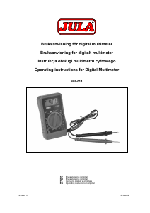 Manual Jula 405-014 Multimeter