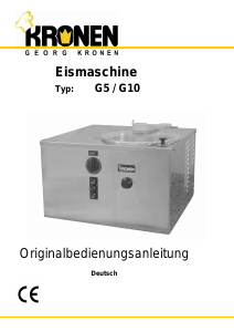 Bedienungsanleitung Kronen G10 Eismaschine