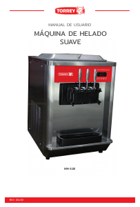 Manual de uso Torrey MN-110 Máquina de helados
