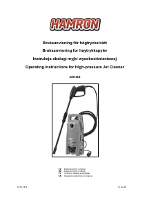 Bruksanvisning Hamron 220-115 Högtryckstvätt