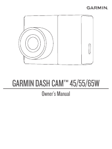 Manual Garmin Dash Cam 65W Action Camera
