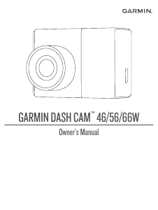 Manual Garmin Dash Cam 56 Action Camera
