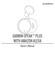 Handleiding Garmin Speak Plus Actiecamera