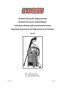 Bruksanvisning Hamron 220-116 Högtryckstvätt