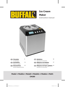Manual de uso Buffalo CM289 Máquina de helados