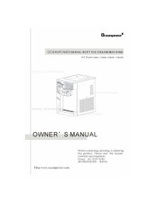 Handleiding Oceanpower OP138CSB IJsmachine