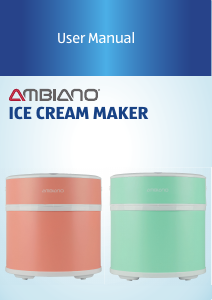 Manual Ambiano MD 19416 Ice Cream Machine