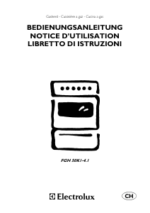 Bedienungsanleitung Electrolux FGH50K1-4.1 Herd